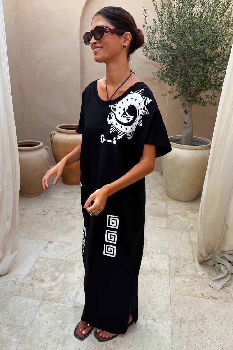 Black Dolce Vita T-Shirt Dress - Image 11
