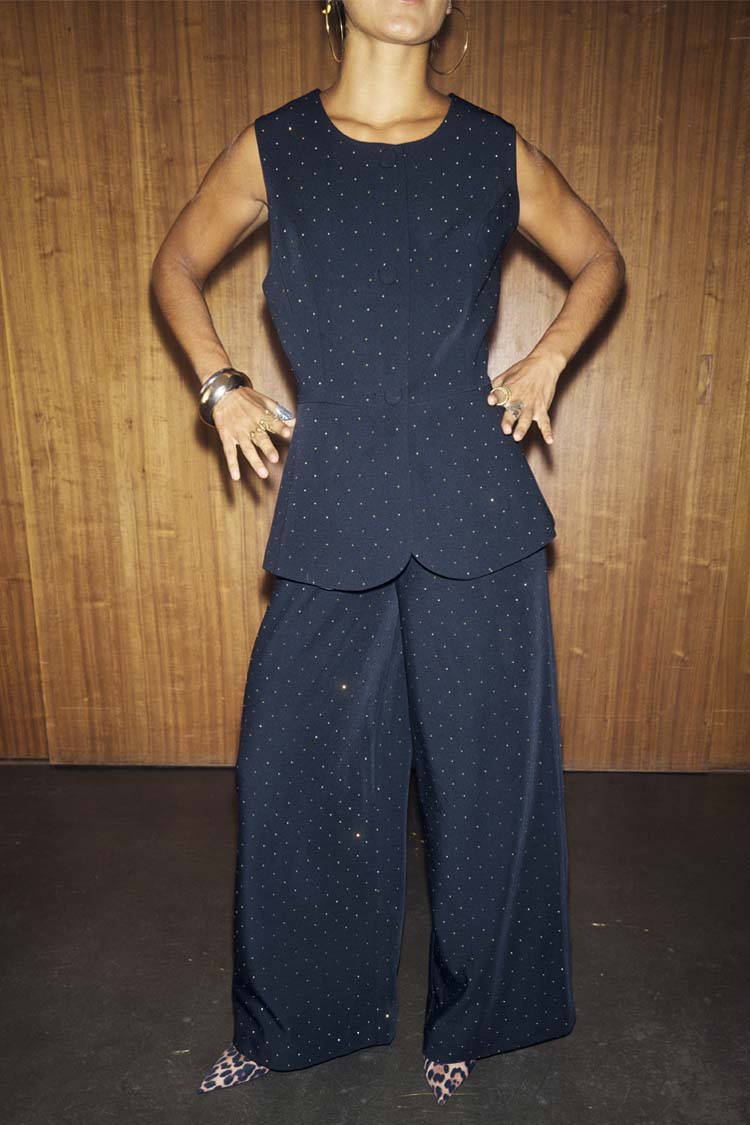 Black Hotfix Marnie Trousers - Image 7