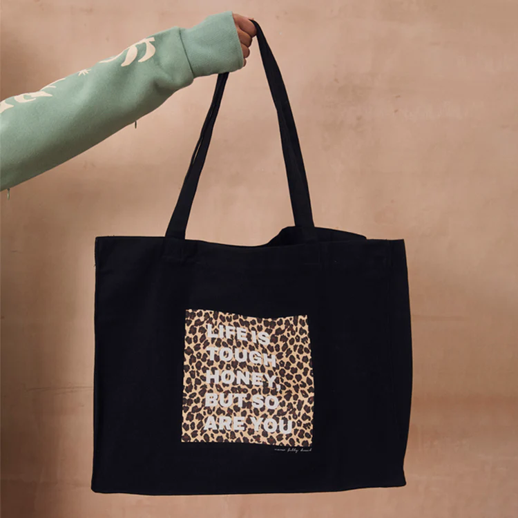Black Life Is Tough Tote Bag