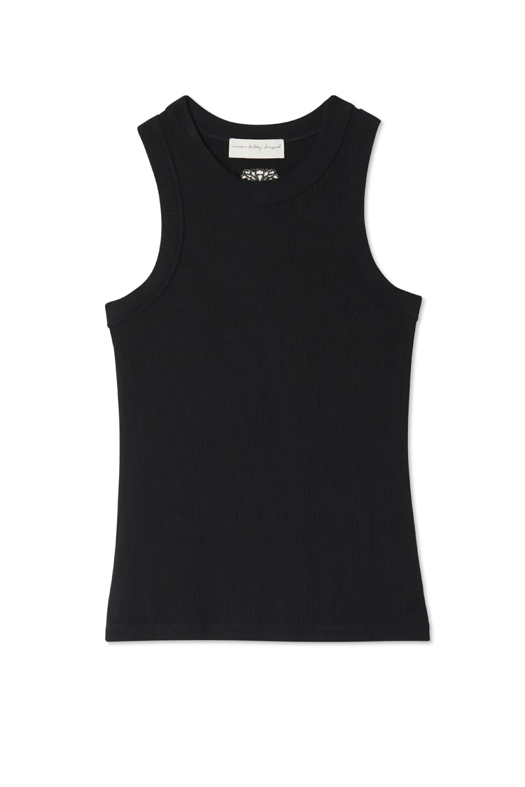 Black Ribbed Tank - Image 12