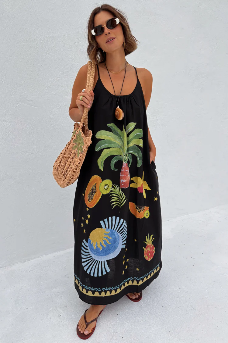 Black Rio Maxi Dress - Image 9