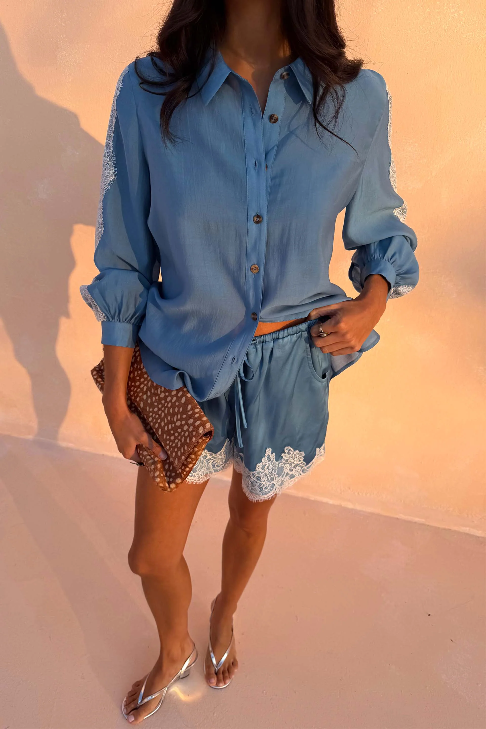 Blue Lace Maeva Shorts - Image 6