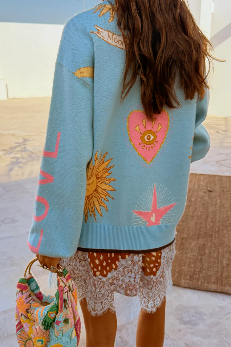 Blue Mystical Cardigan - Image 5