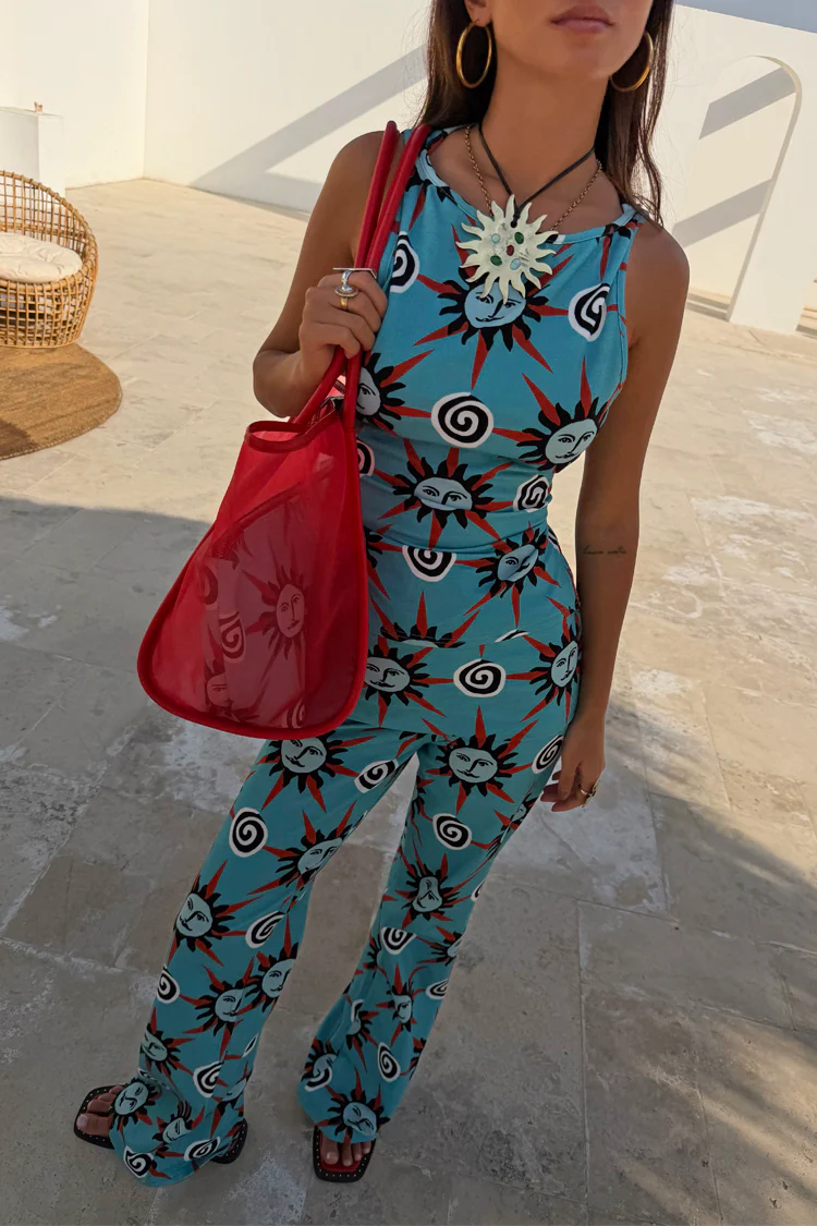 Blue Sun Foldover Trouser - Image 3