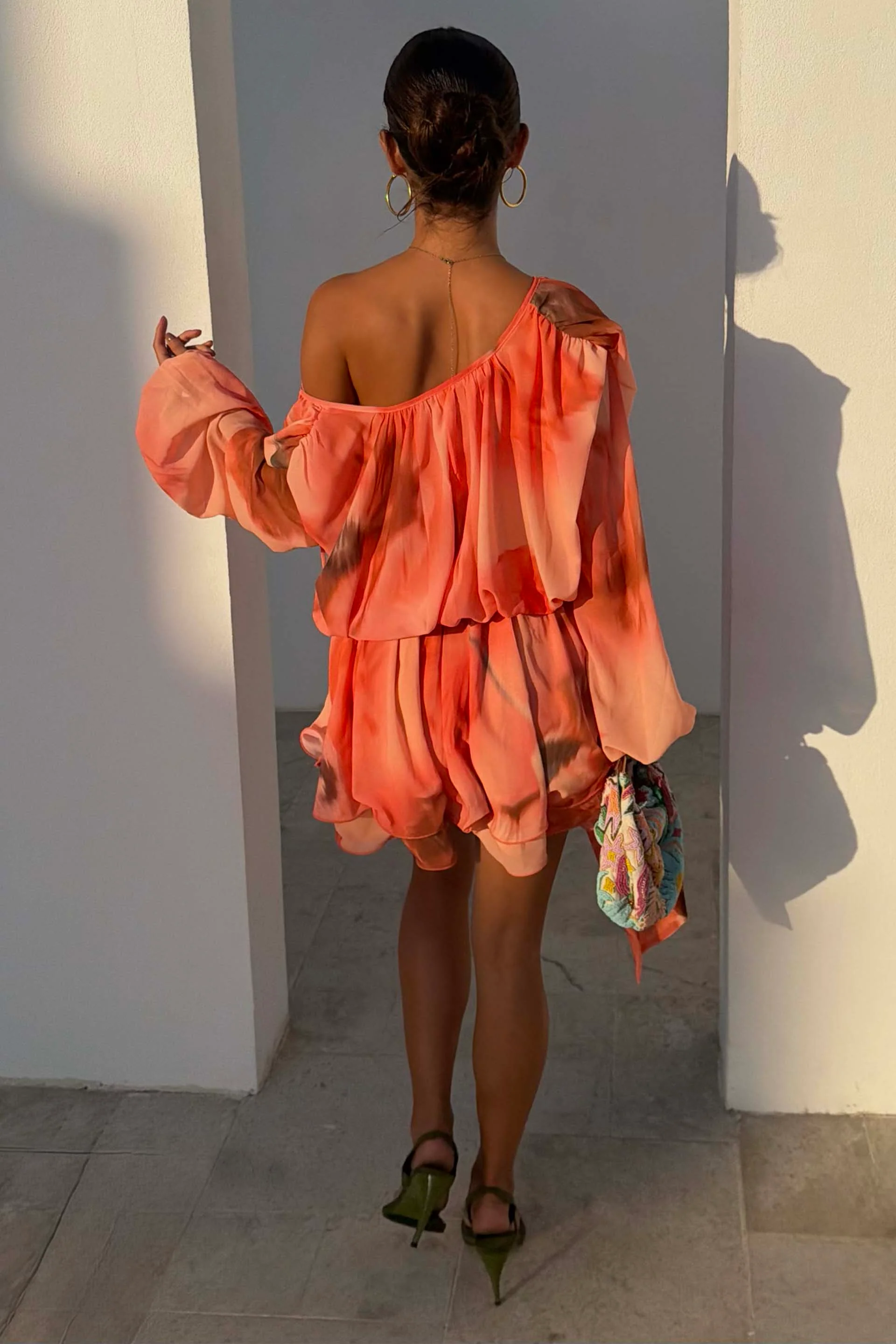 Blurred Floral Ella Mini Dress - Image 8