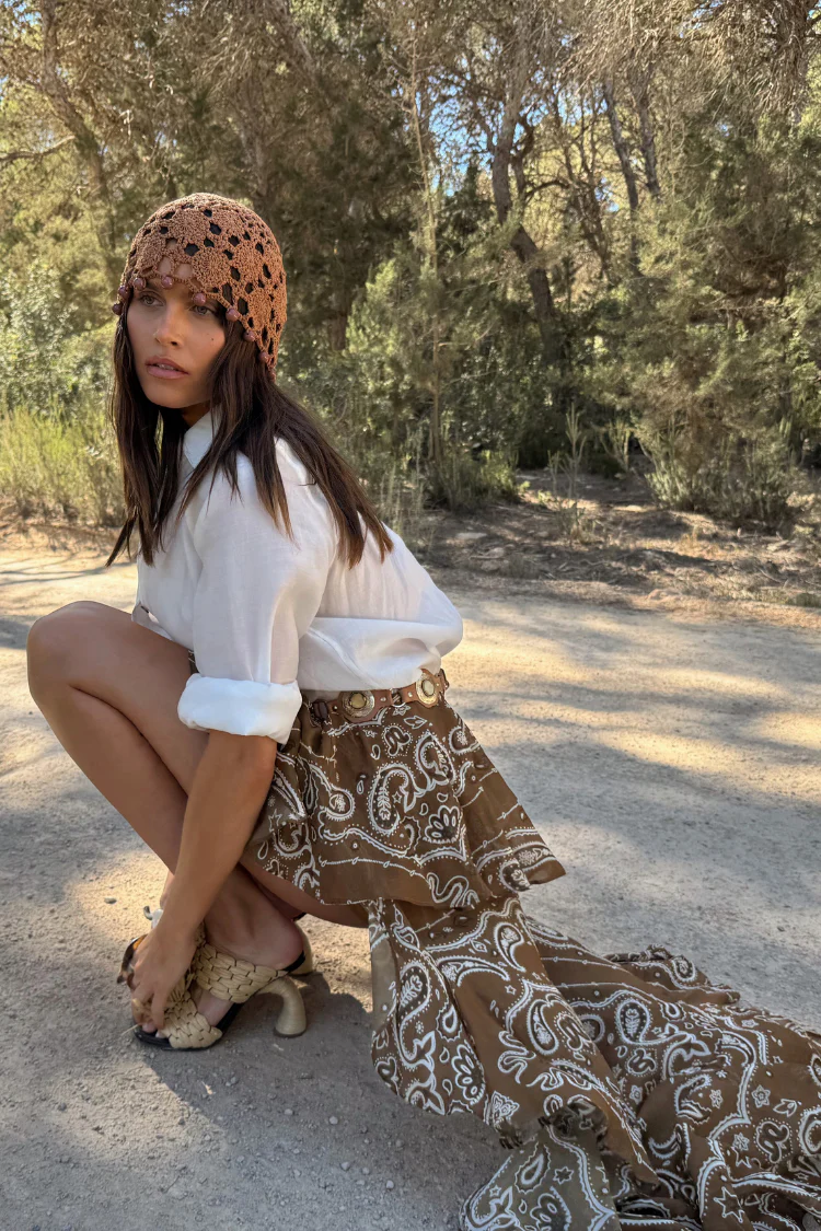 Brown Bandana Cassie Skirt - Image 8