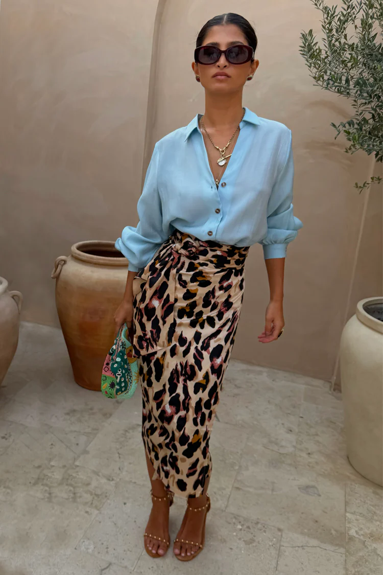 Brown Leopard Jaspre Skirt - Image 7