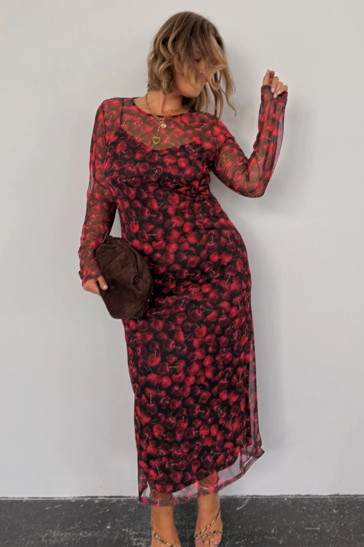 Cherry Mesh Soho Dress - Image 7