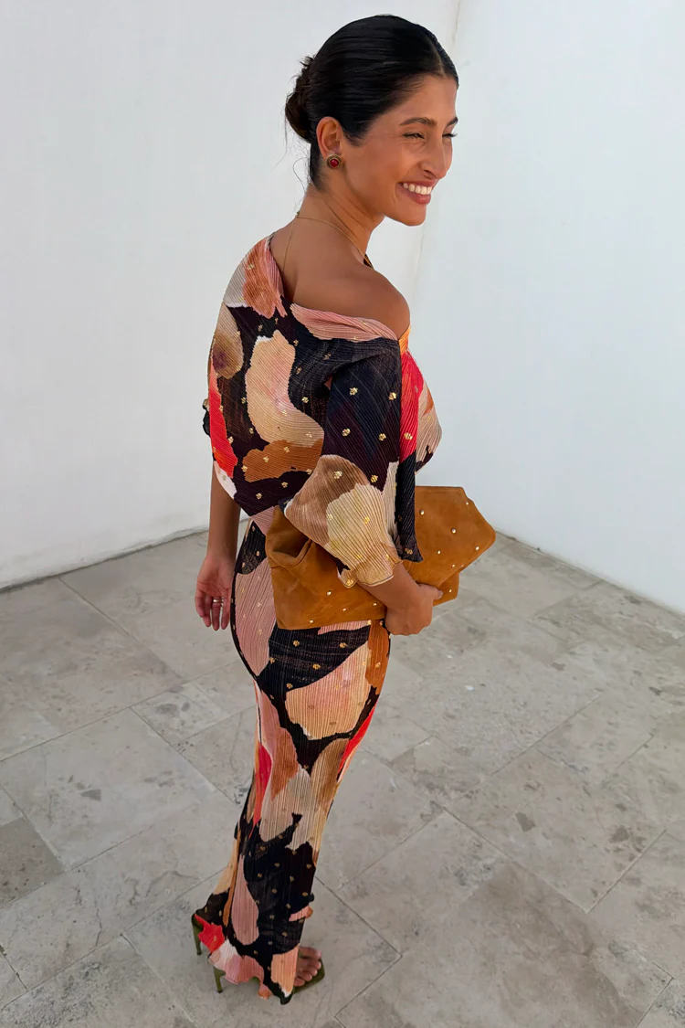 Chocolate Abstract Tilly Dress - Image 5