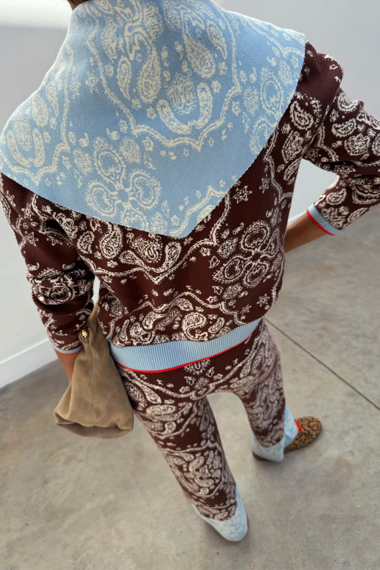 Chocolate Bandana Holly Cardigan - Image 10