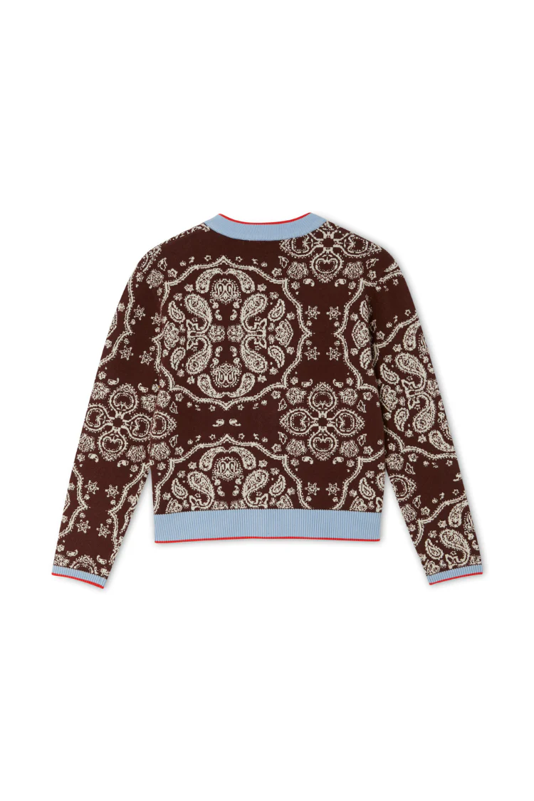 Chocolate Bandana Holly Cardigan - Image 12