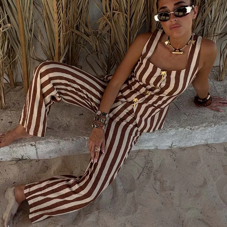 Chocolate Stripe Trousers