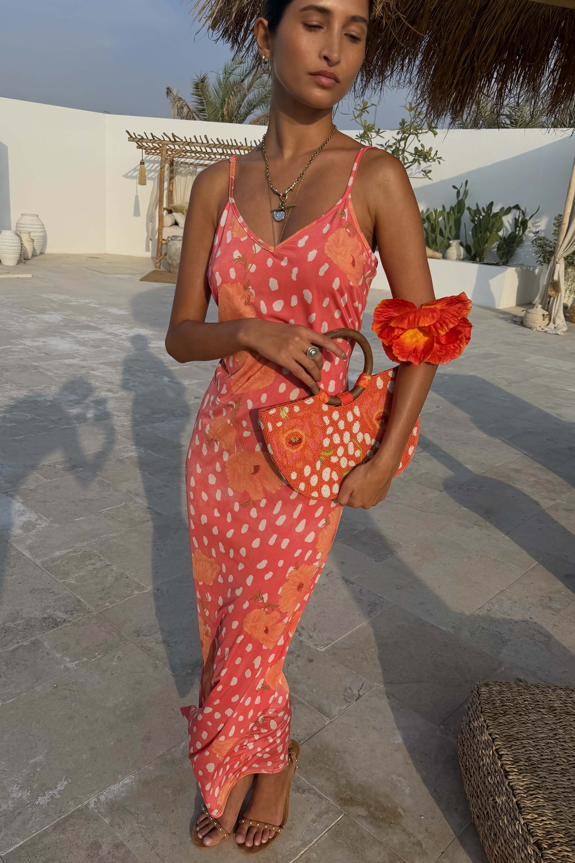 Coral Fawn Beaded Bag - Image 7