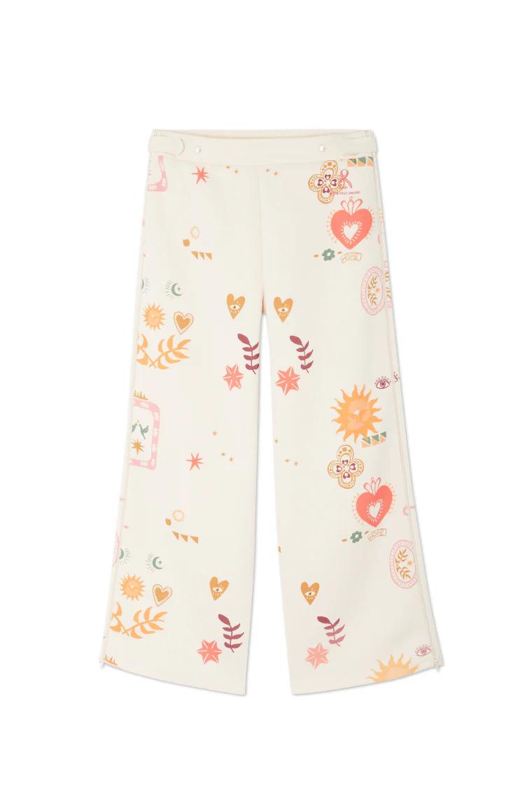 Cream Sundazed Wide Leg Accessible Joggers - Image 9