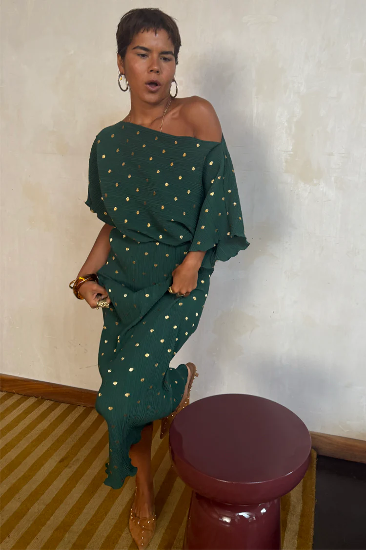 Dark Green Tilly Dress - Image 3