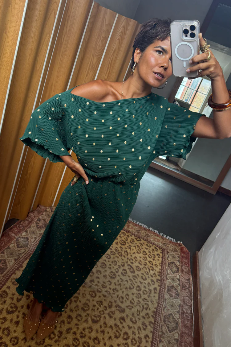 Dark Green Tilly Dress - Image 6