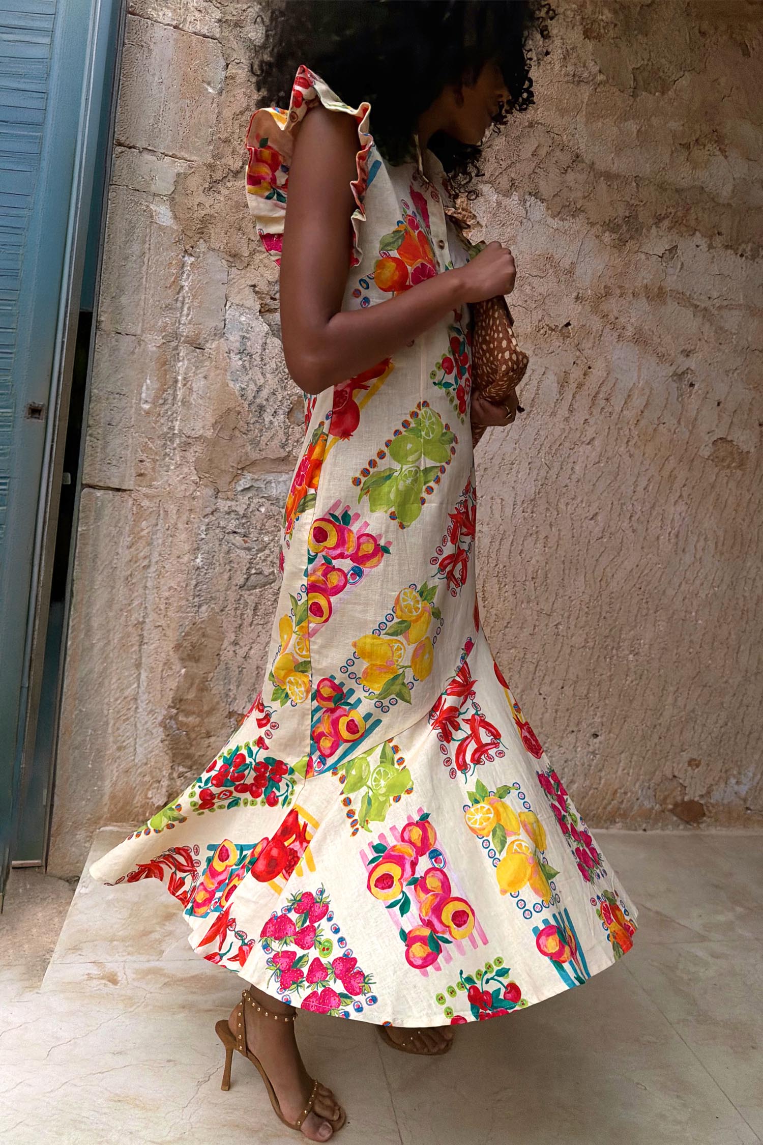 Fruit Stamps Remi Dress Petite - Image 3