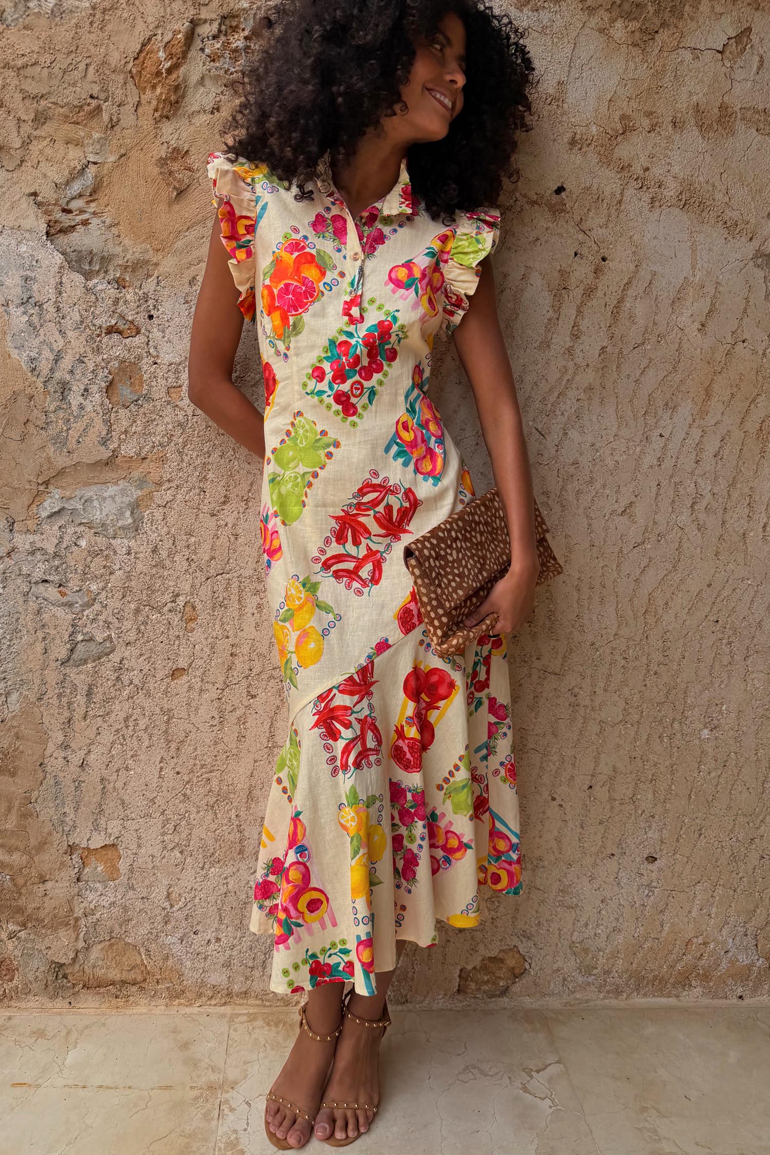 Fruit Stamps Remi Dress Petite - Image 4