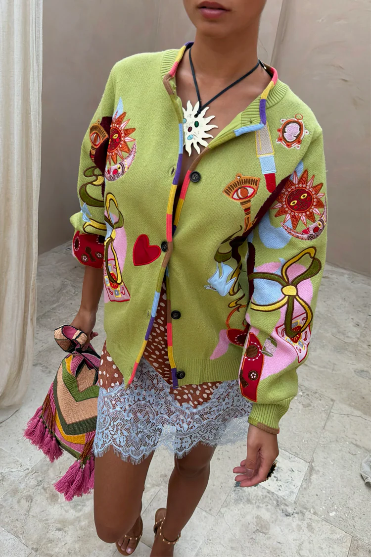 Green Enchanted Cardigan - Image 5