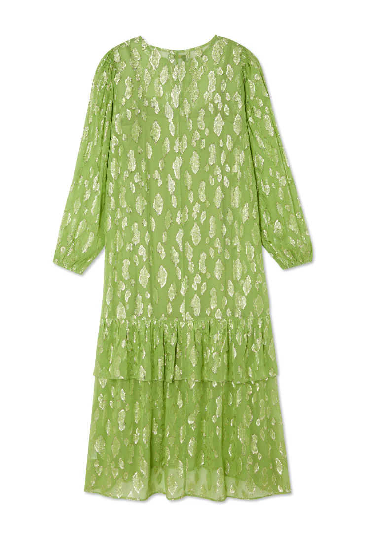 Green Jacquard Harmony Dress Petite - Image 8