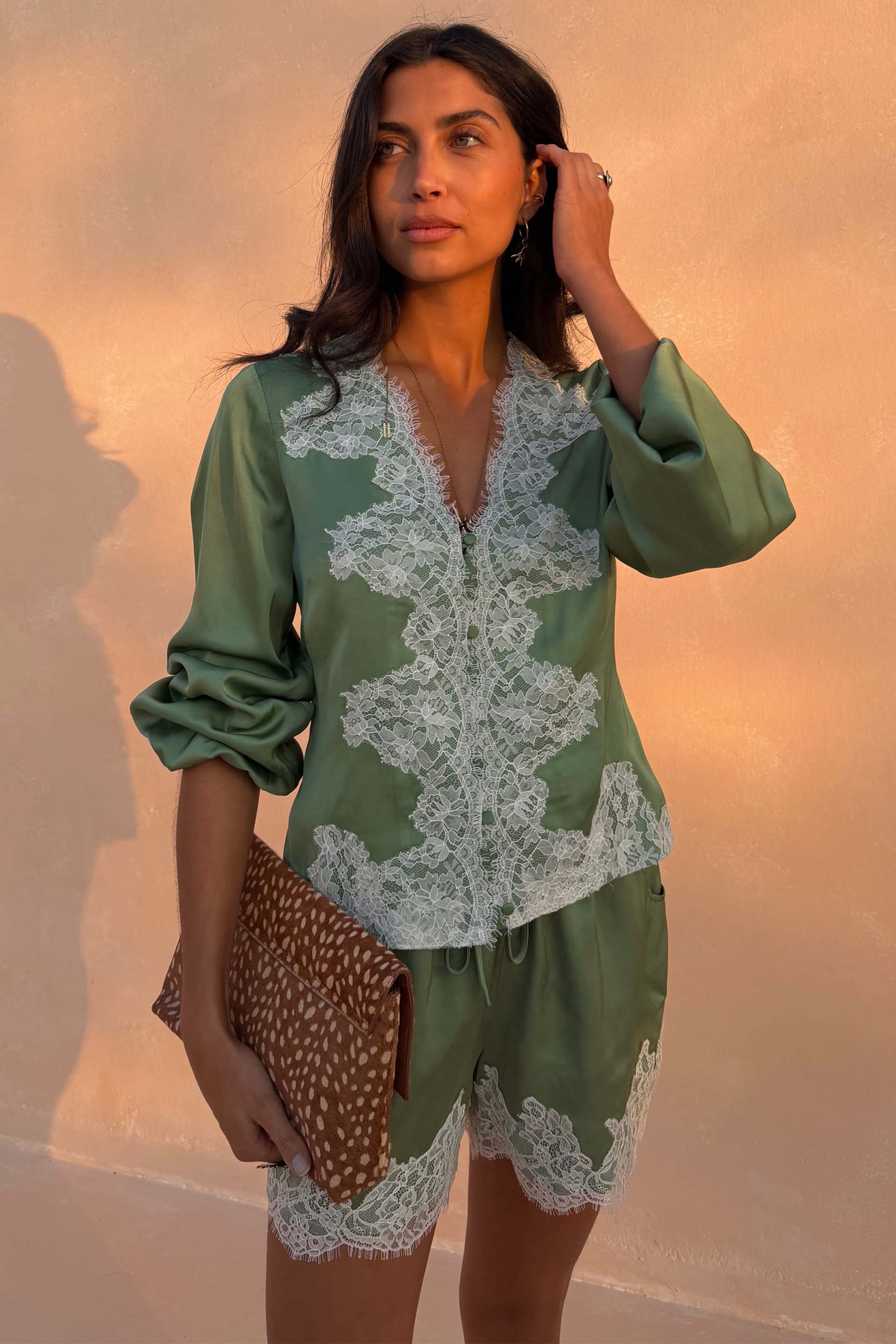 Green Lace Romi Top - Image 2