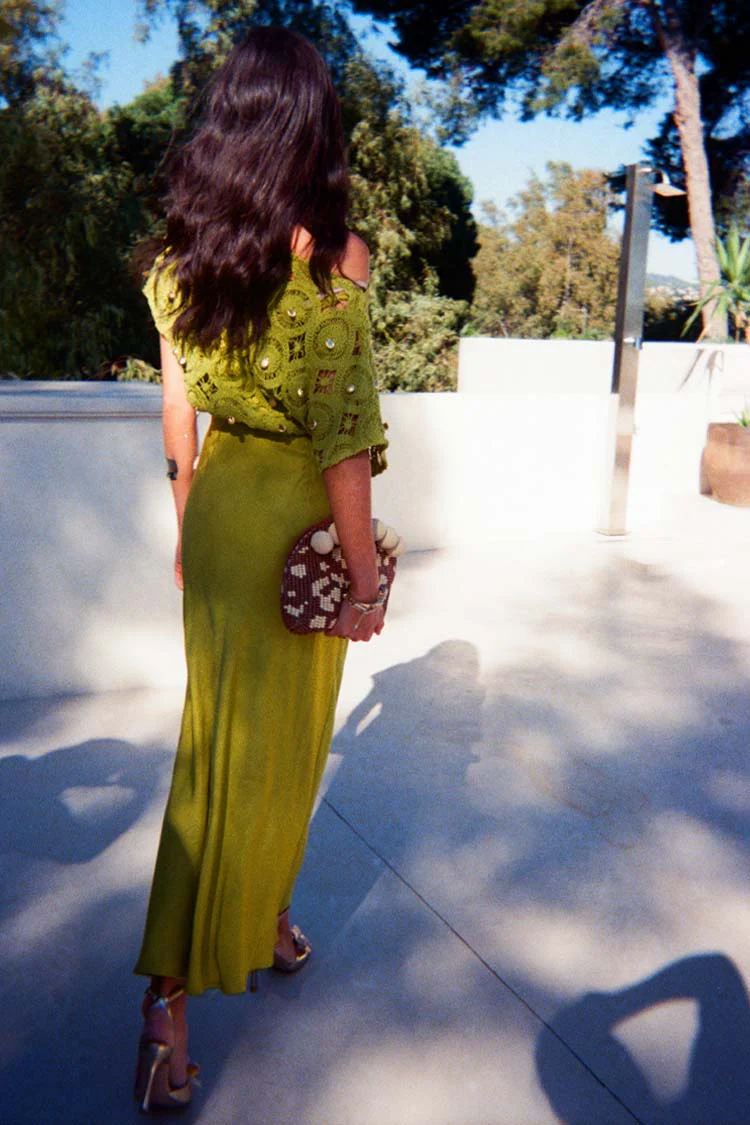 Green Shell Crochet Tilly Dress - Image 5