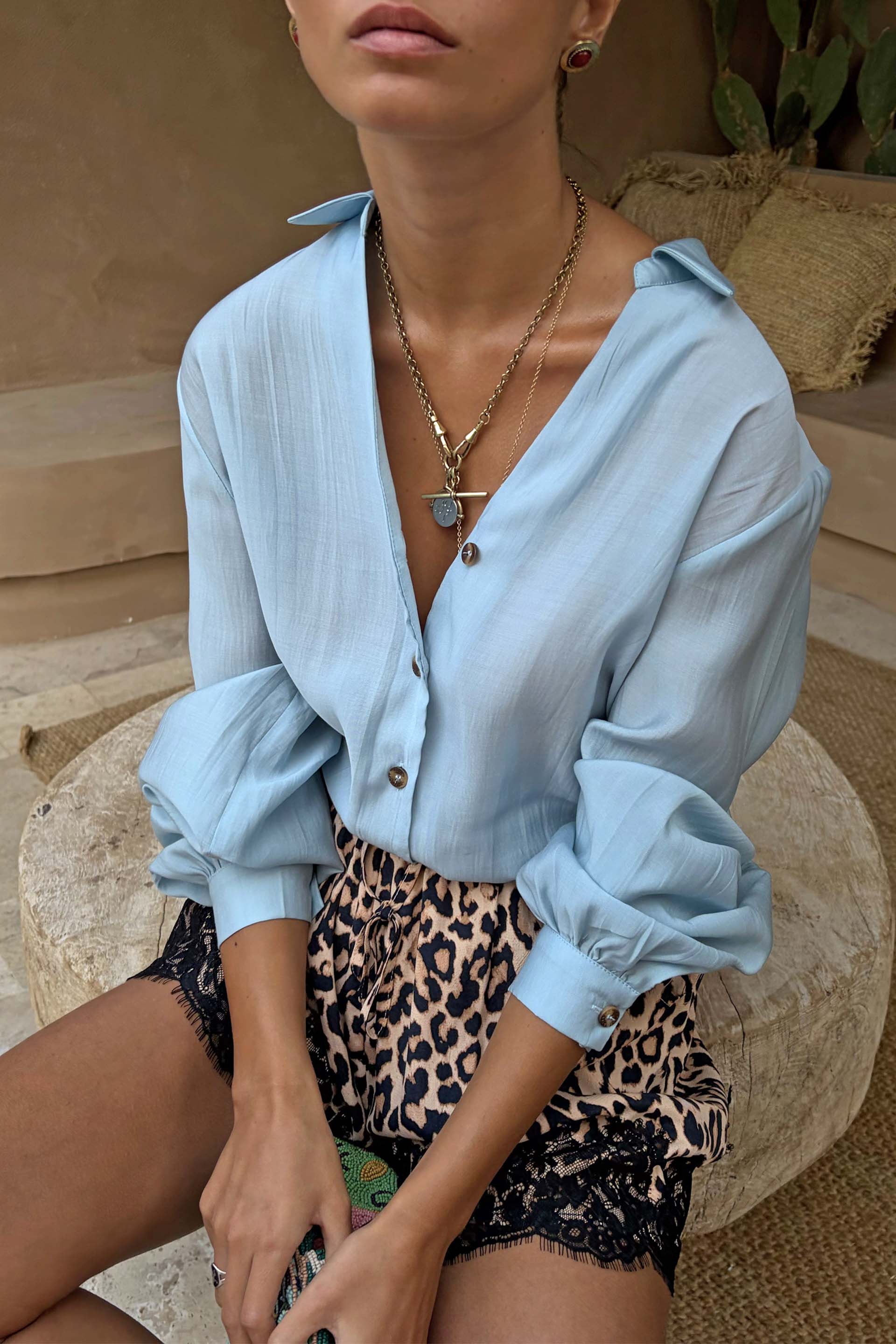 Ice Blue Miley Shirt - Image 4