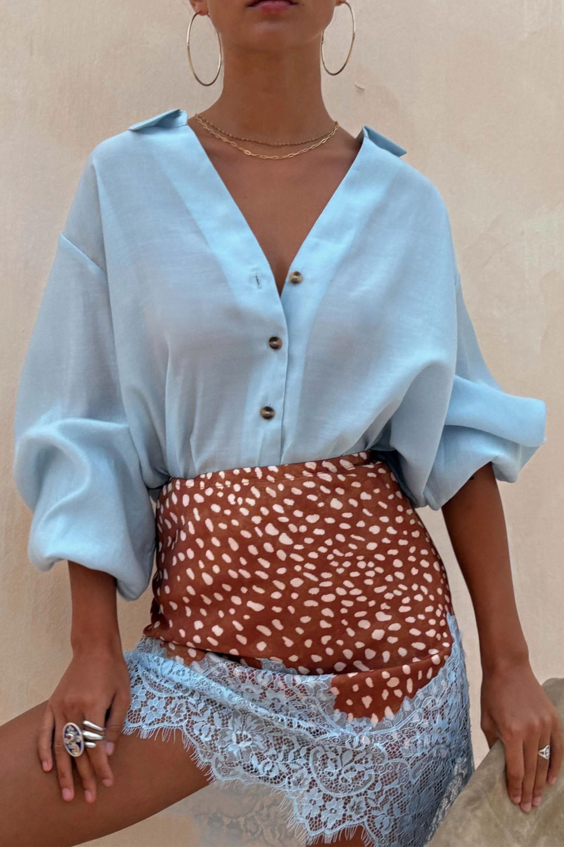 Ice Blue Miley Shirt - Image 7
