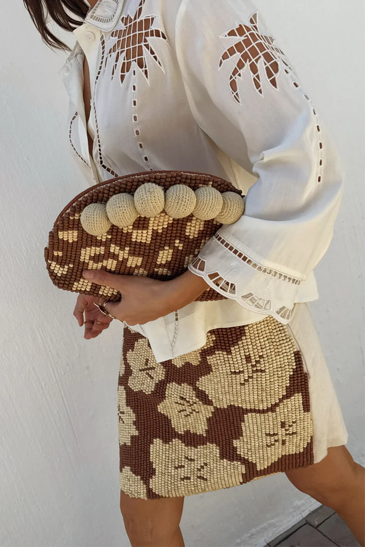 Jaden Beaded Clutch Bag - Image 3