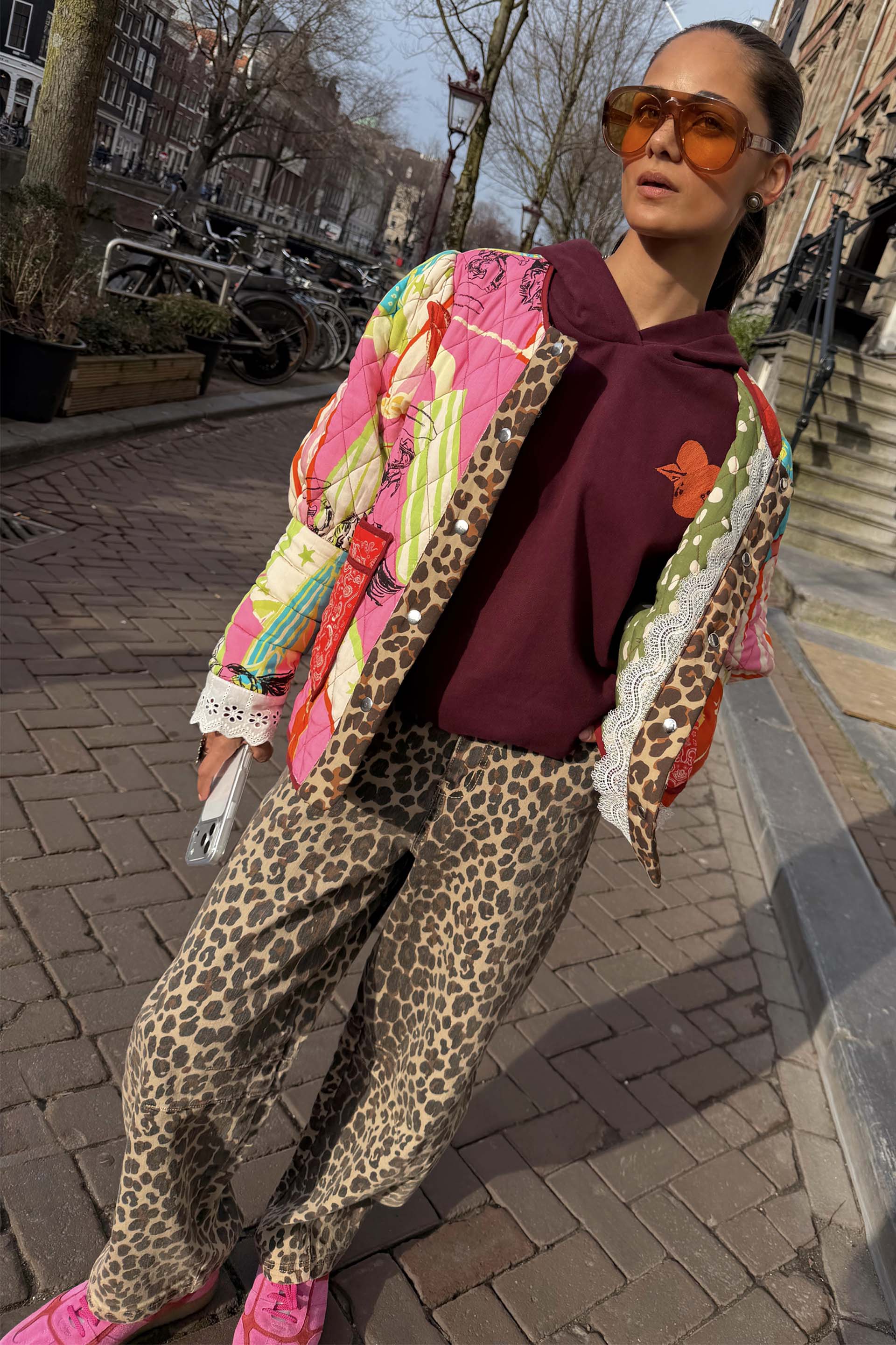 Leopard Barrel Jeans - Image 7