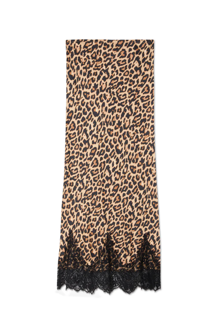 Leopard Lace Midi Maeva Skirt - Image 10