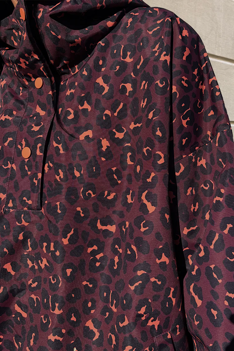 Dark Leopard Rain Mac - Image 11