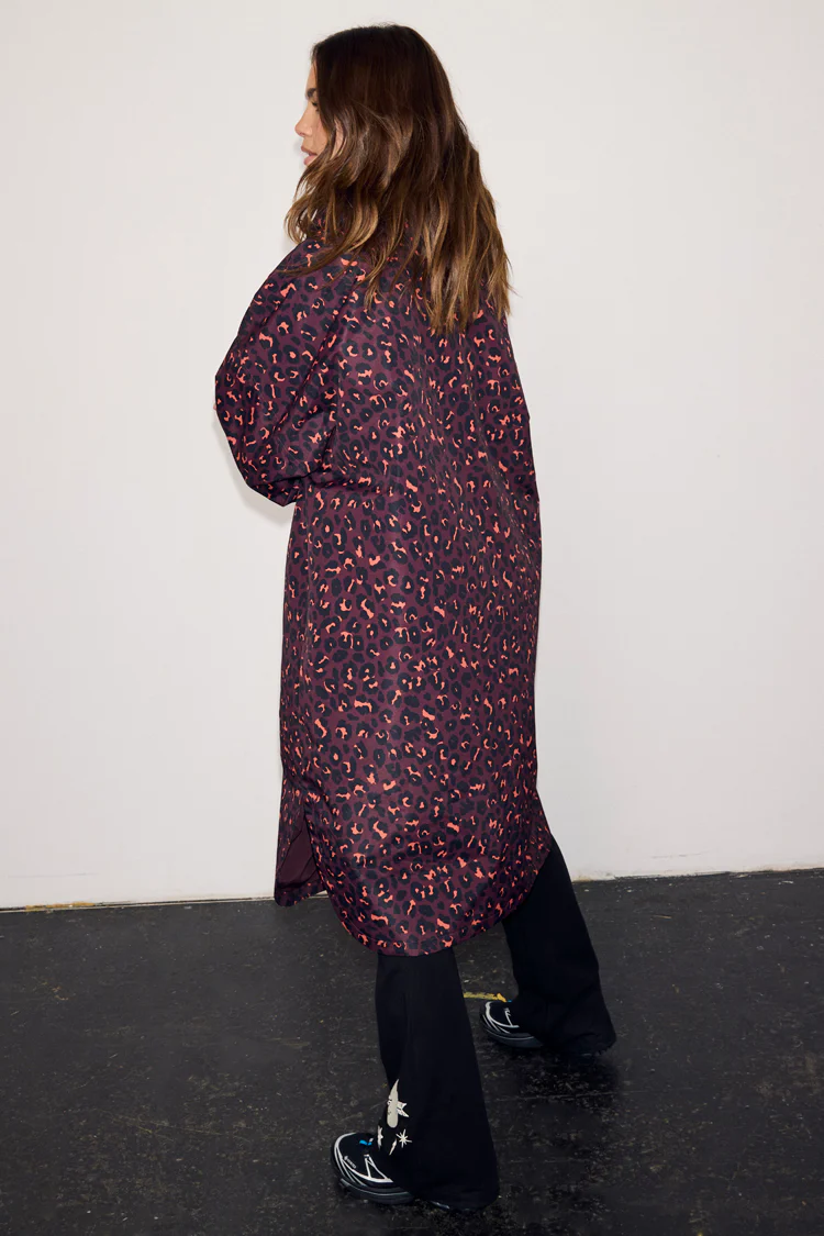 Dark Leopard Rain Mac - Image 8