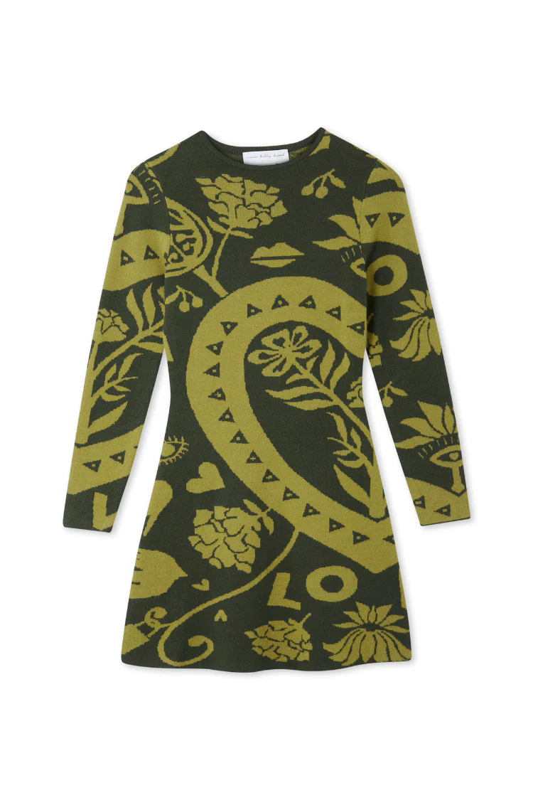 Olive Amara Knit Mini Dress Petite - Image 9