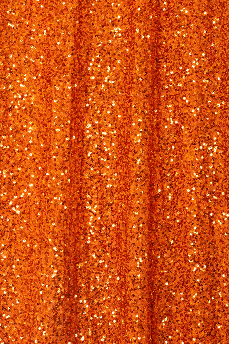 Orange Sequin Dorris Skirt - Image 10