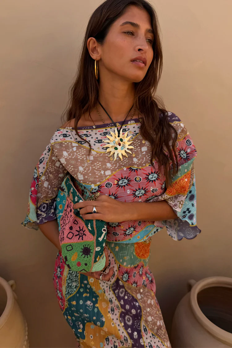 Pastel Morocco Tilly Dress Petite - Image 3