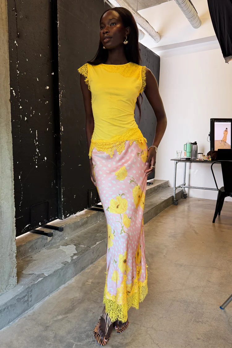 Pink Fawn Poppy Maeva Skirt Petite - Image 5