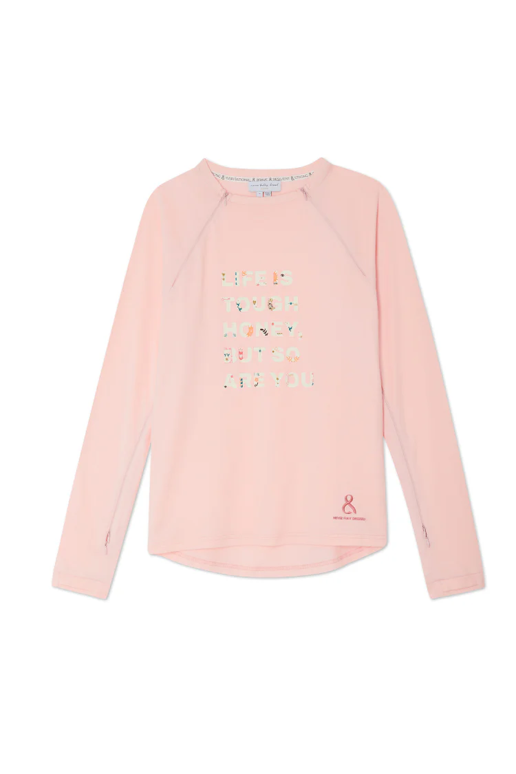 Pink Life is Tough Long Sleeve Accessible T-Shirt - Image 9