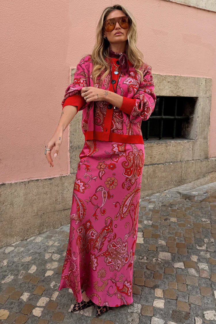 Pink Paisley Dorris Skirt - Image 4
