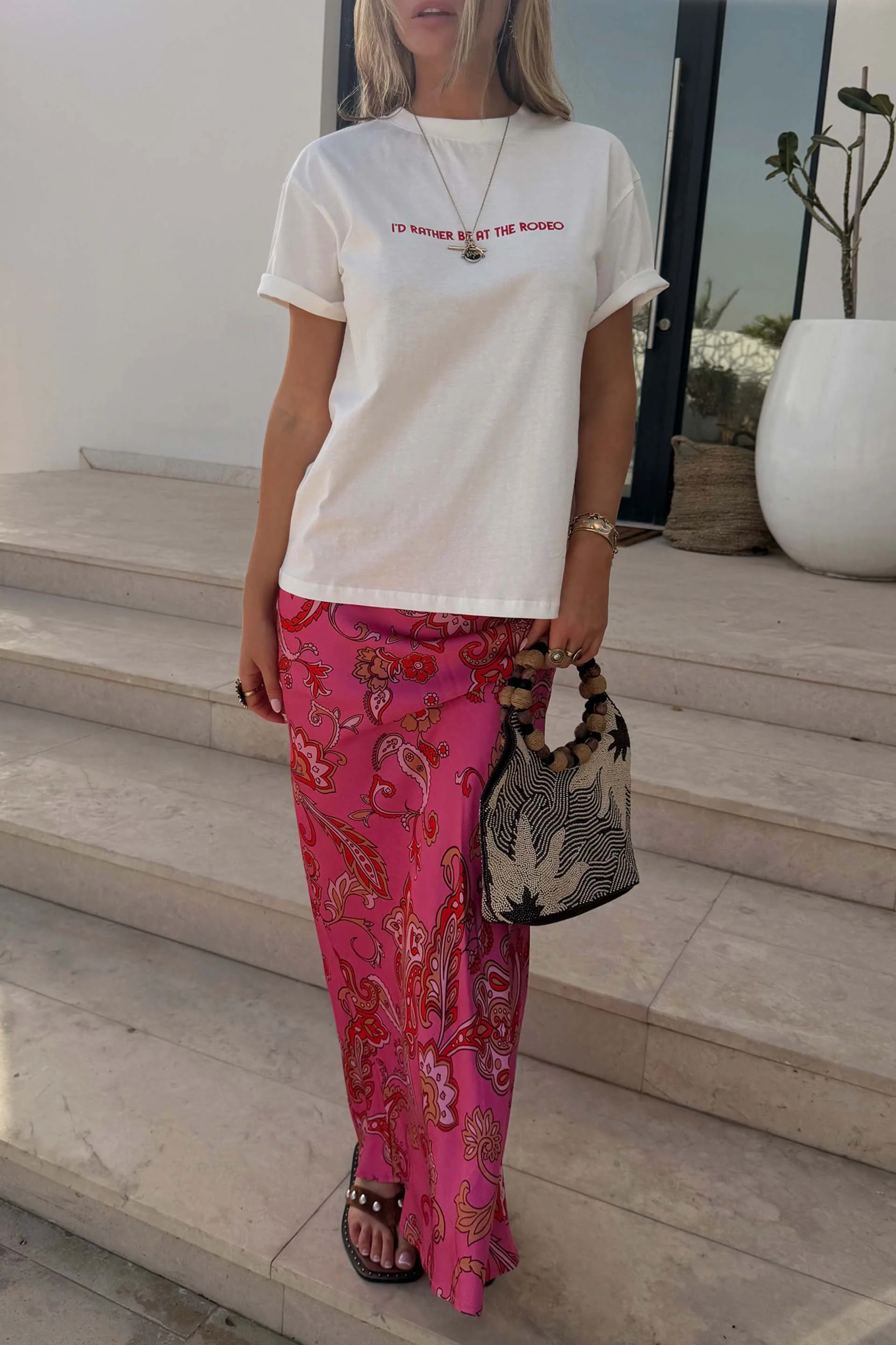 Pink Paisley Dorris Skirt - Image 6