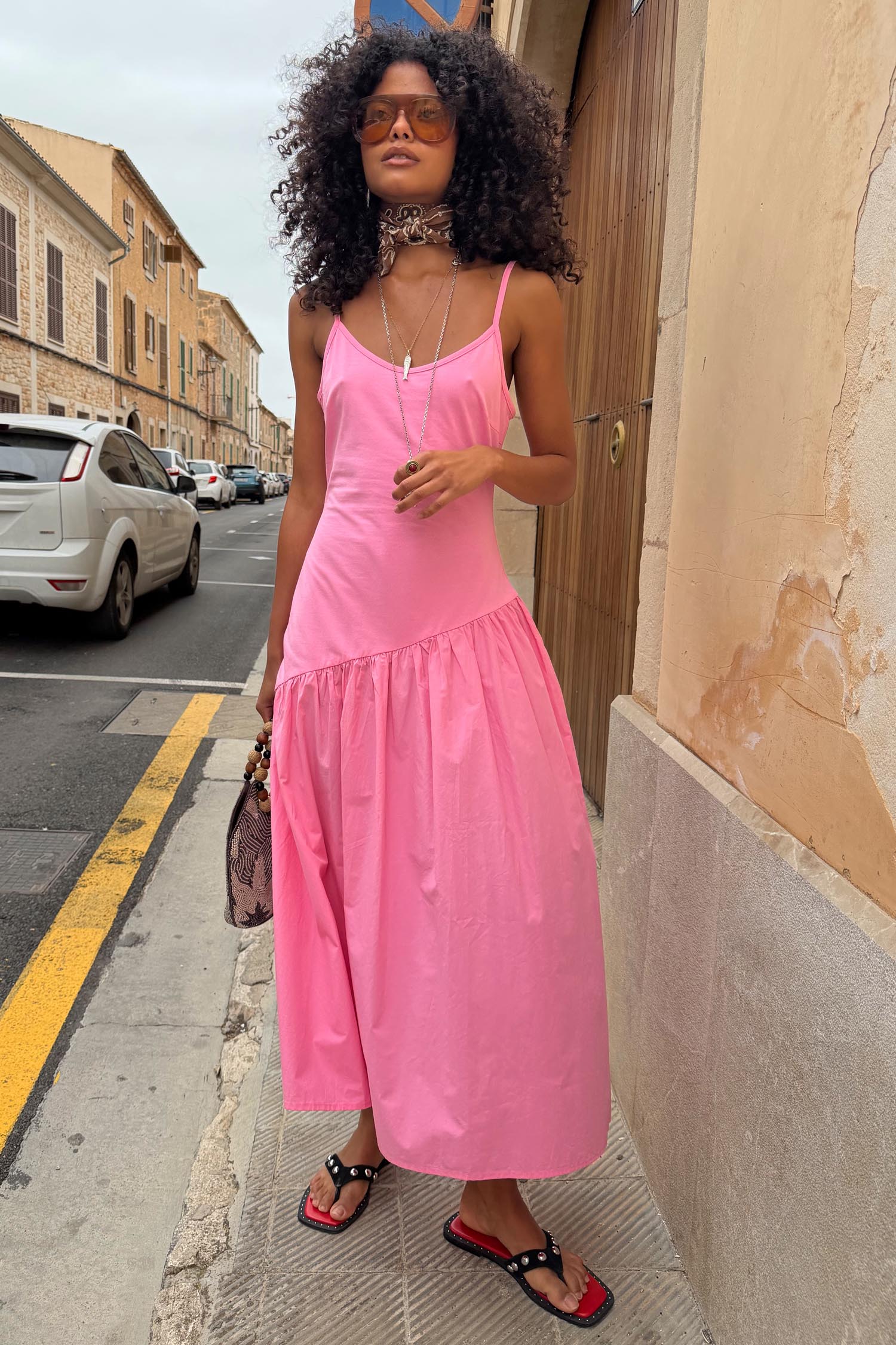 Pink Strappy Nova Dress - Image 2