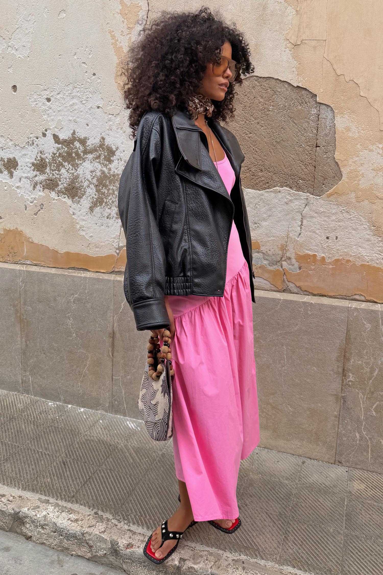 Pink Strappy Nova Dress - Image 5