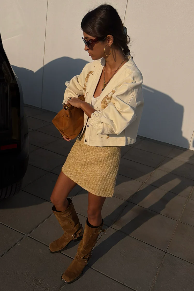 Raffia Wrap Skirt - Image 4