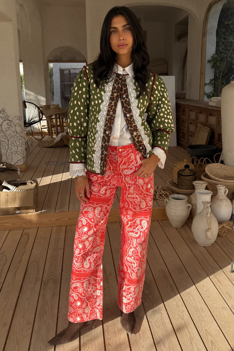 Red Bandana Jeans Petite - Image 2