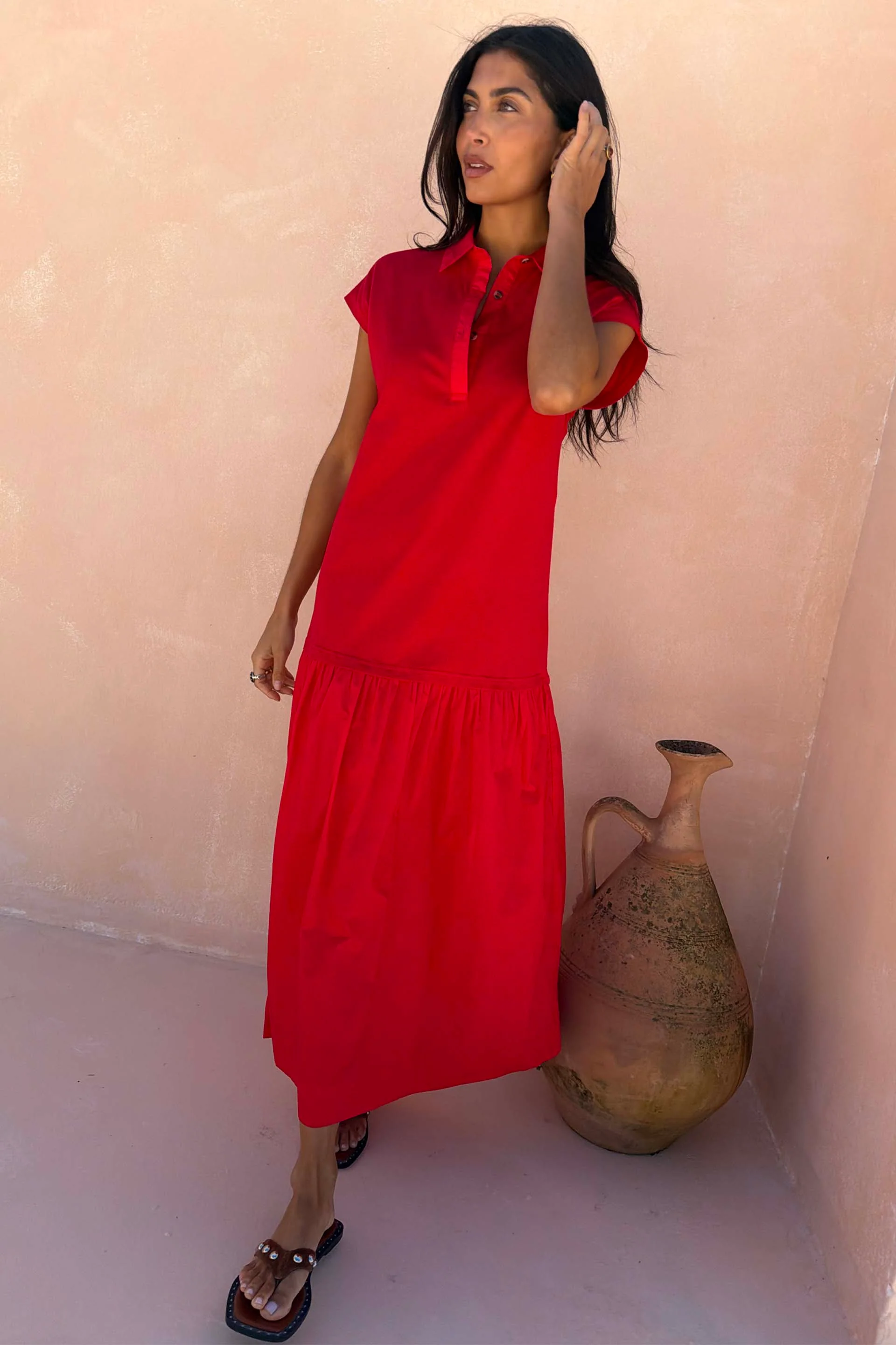 Red Darcy Dress - Image 2