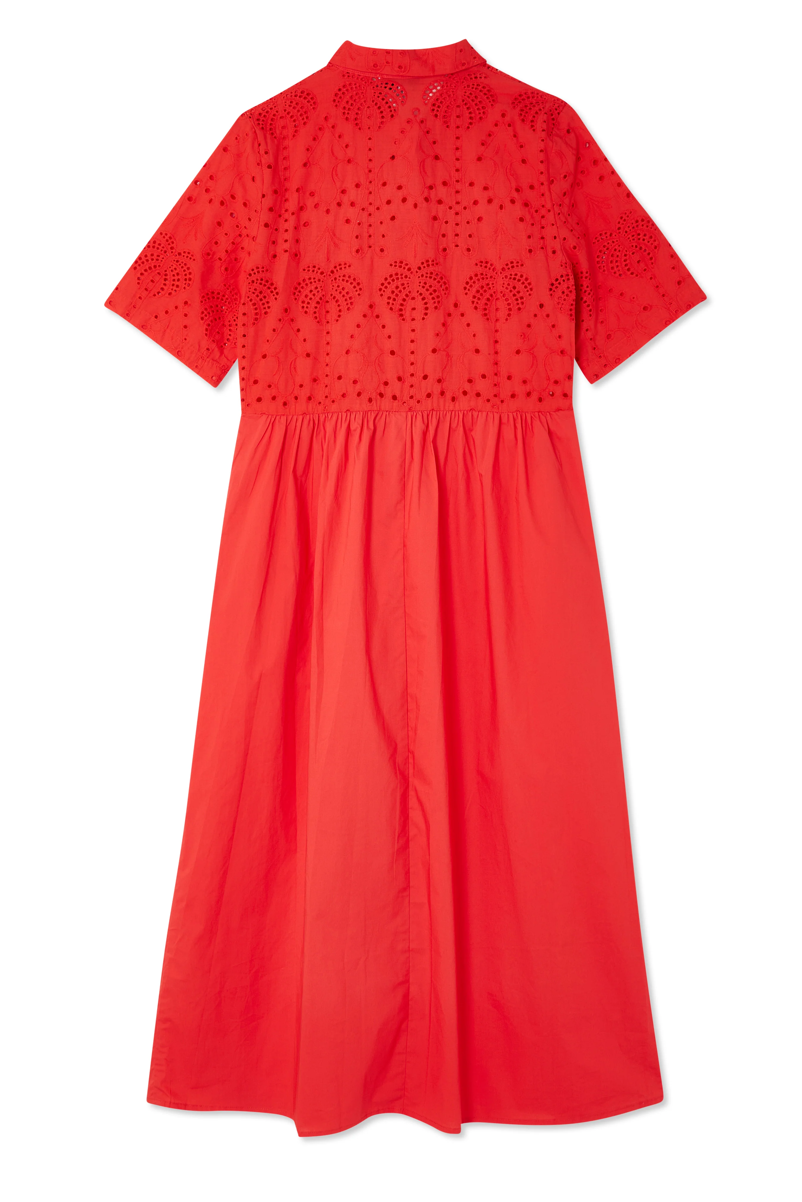 Red Palm Broderie Hayley Dress - Image 8