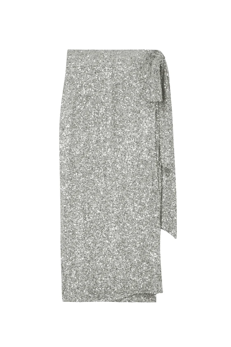 Sequin Maxi Wrap Jaspre Skirt - Image 7