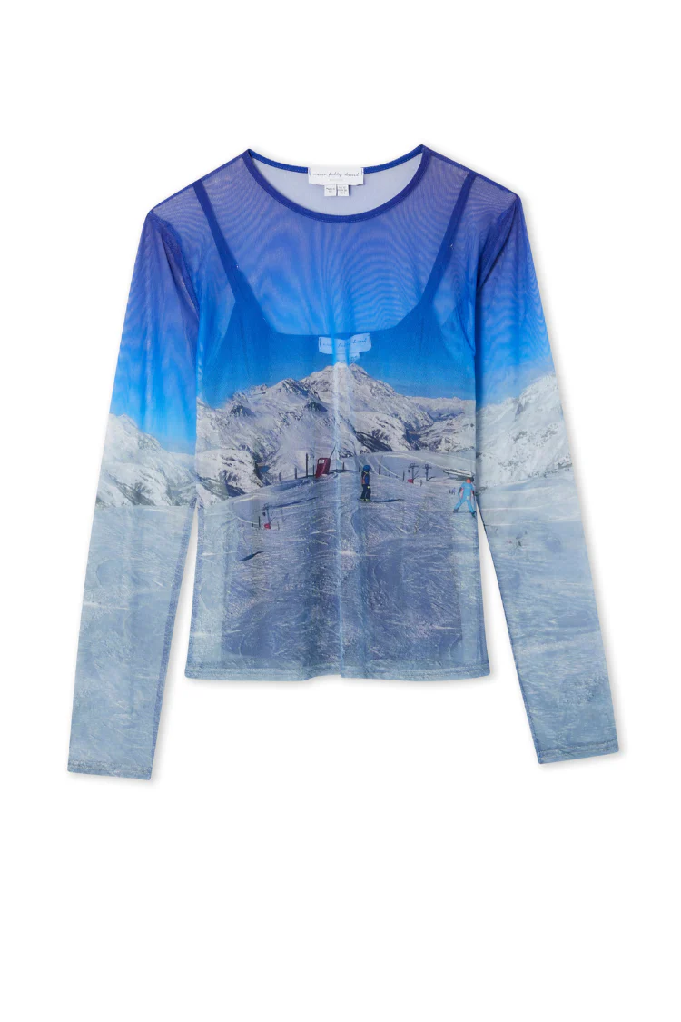 Ski Slopes Mesh Long Sleeve Top - Image 11